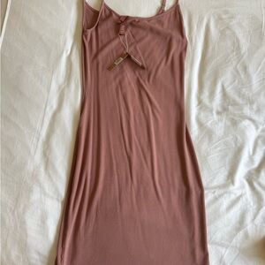 Rose, ribbed, slip dress from skims. never been worn tags still on